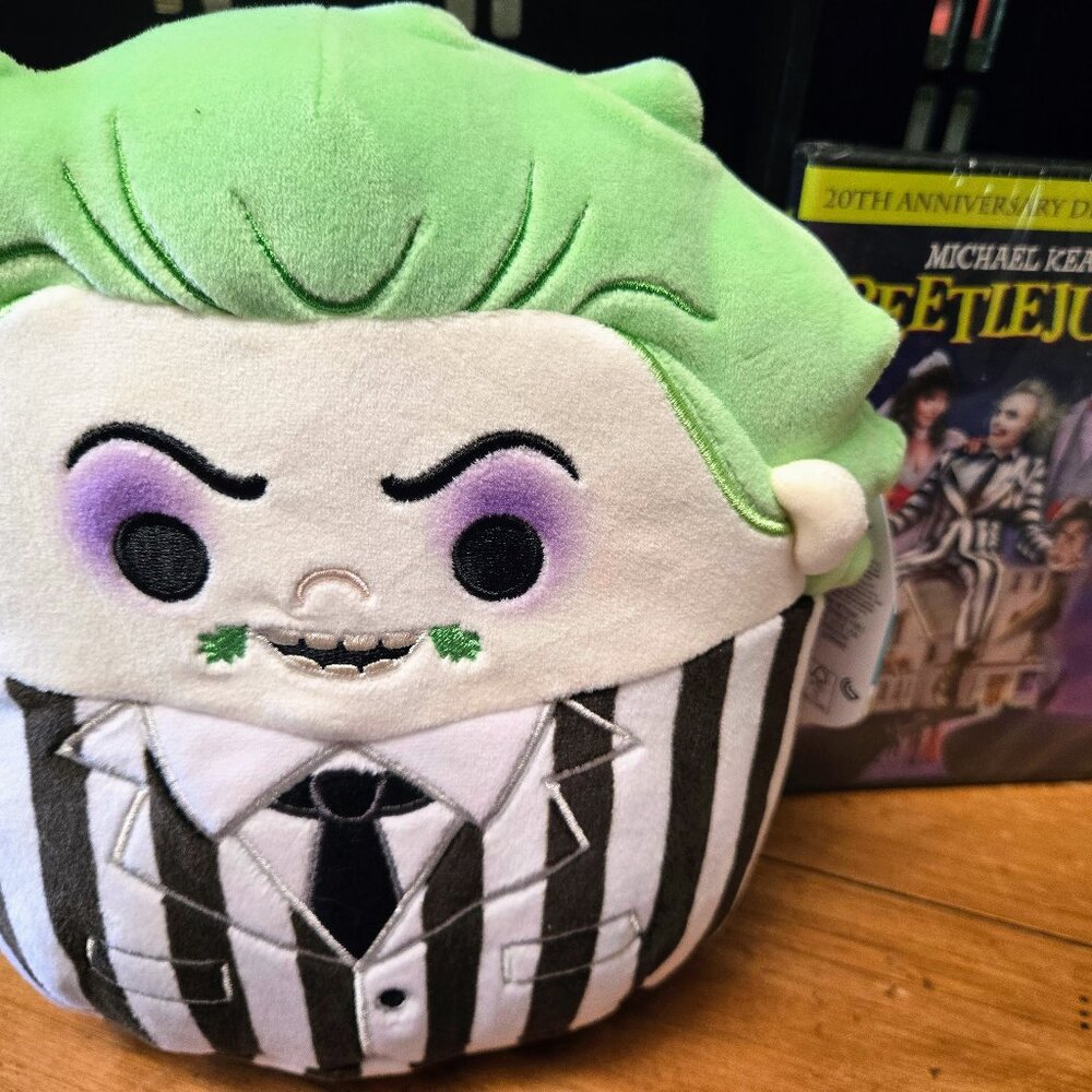 Beetlejuice Squishmallow and Beetlejuice 20th Anniversary Edition Movie DVD Free